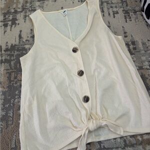 Old Navy Ivory Knit Blouse